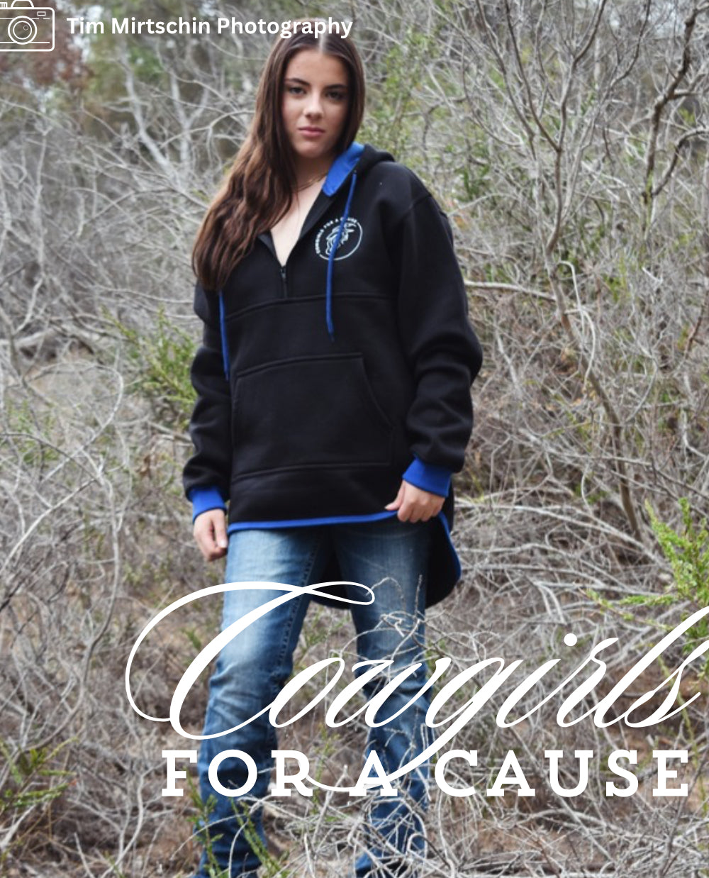 ‘Blue’ Half Zip Hoodie